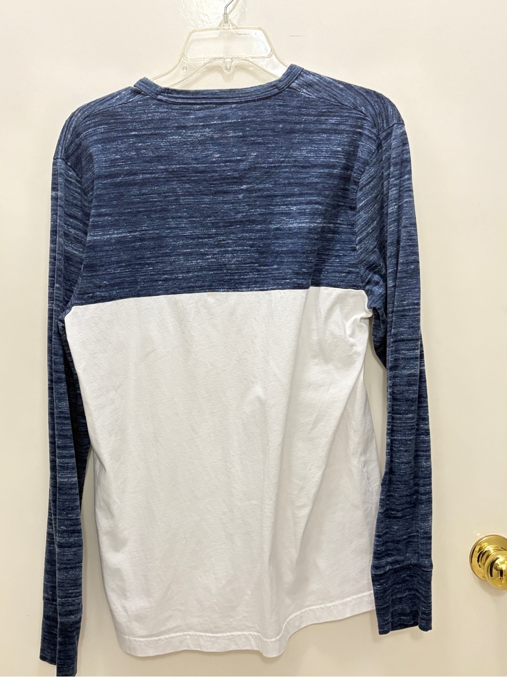 Hollister Men's Long Sleeve Tee - Navy, White & Red Logo Y2K 2000s Retro Preppy - Picture 3 of 13